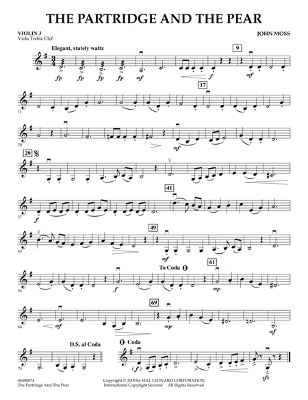 The Partridge and the Pear - Violin 3 (Viola Treble Clef)
