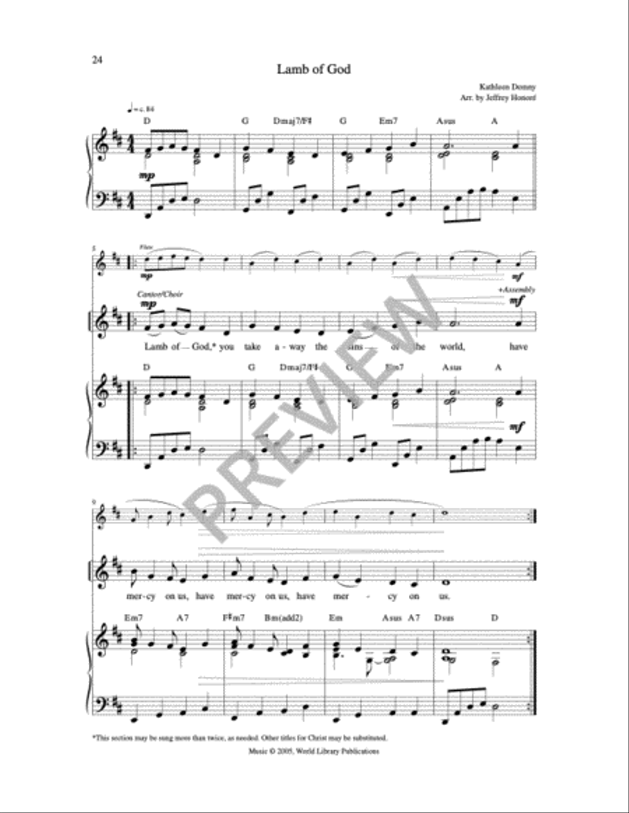 Mass of Joy - Full Score Mass of Joy - Full Score 2-Part scores gallery preview page 2