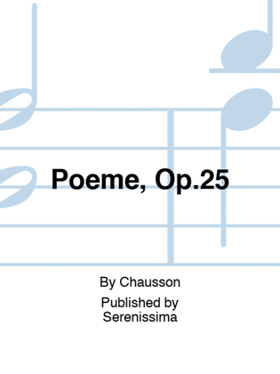 Book cover for Poeme, Op.25
