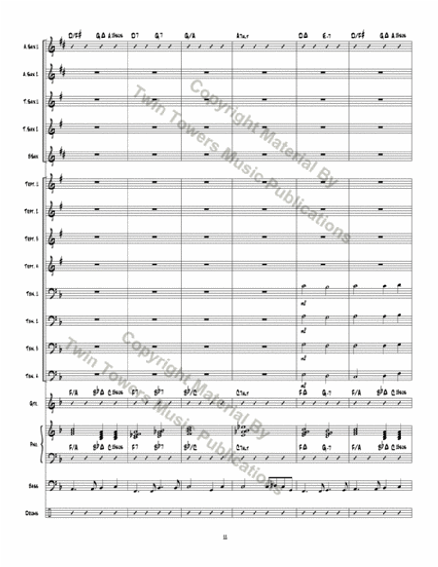 Rock Modern Ode Jazz Ensemble scores gallery preview page 12