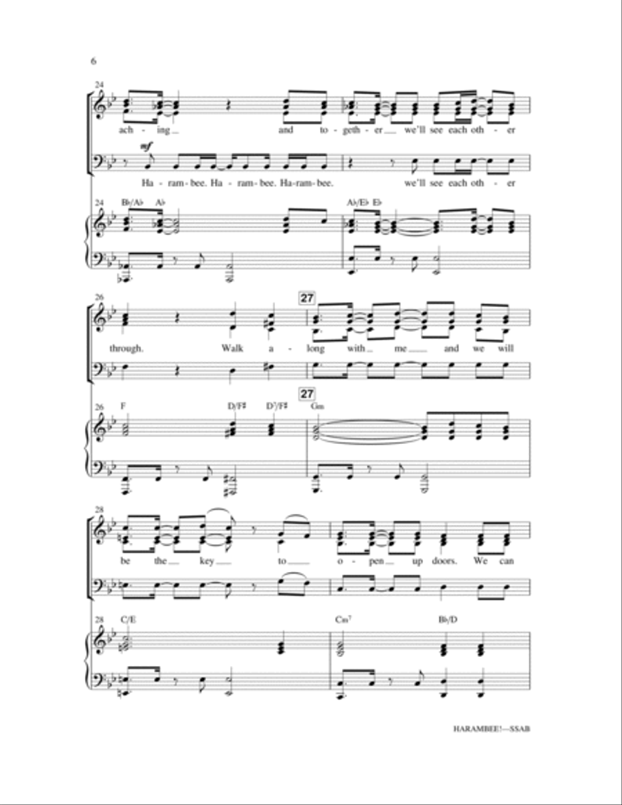 Harambee! Choir scores gallery preview page 5