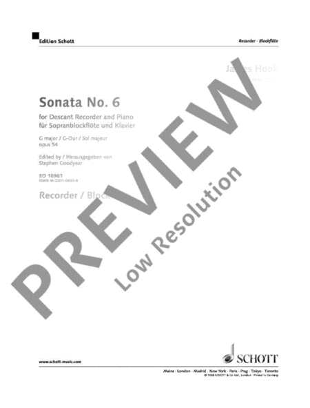 Sonata No 6