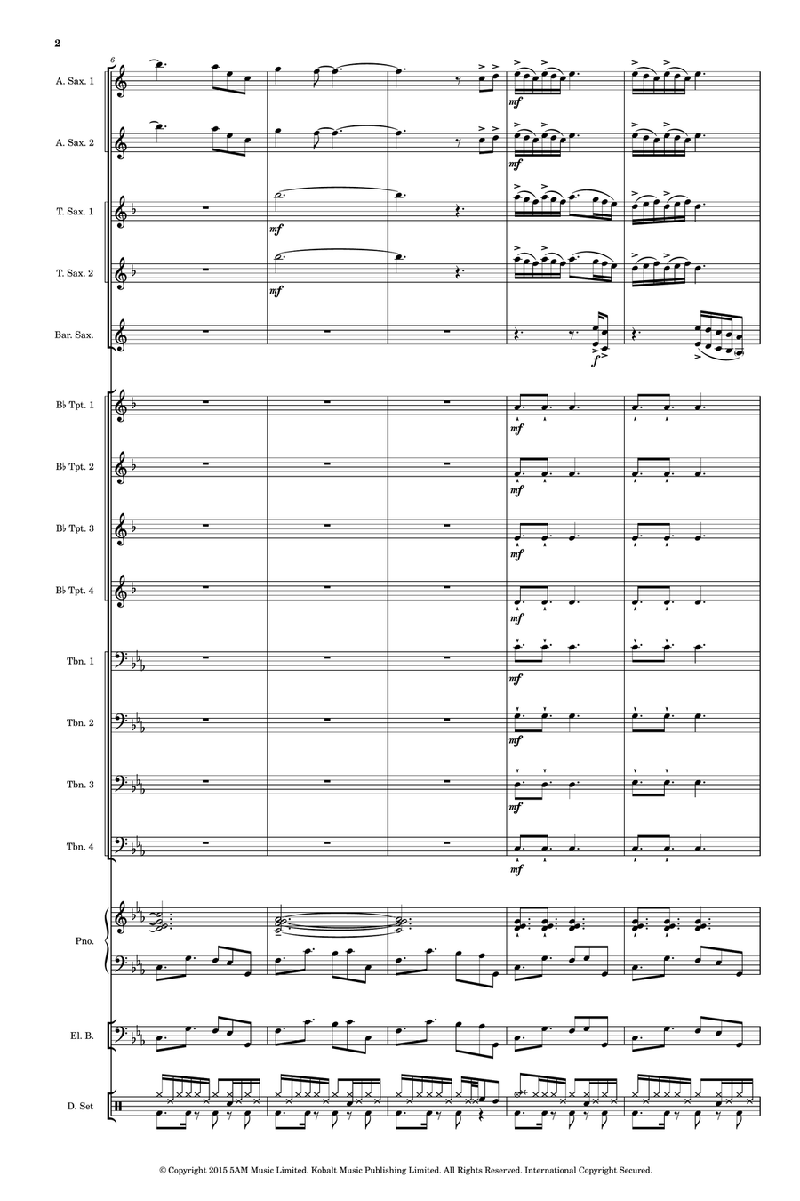 Overture Jazz Ensemble scores gallery preview page 2