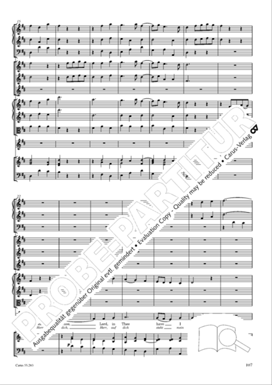 Te Deum for the Victory of Dettingen SSATB scores gallery preview page 124