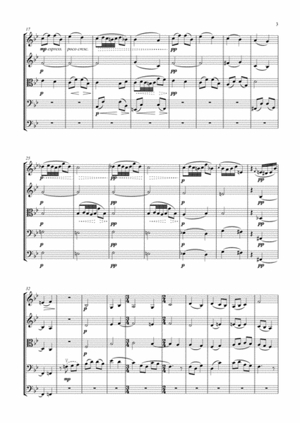 Tchaikovsky - Andante Cantabile from Op.11 - String Orchestra - Score and parts image number null