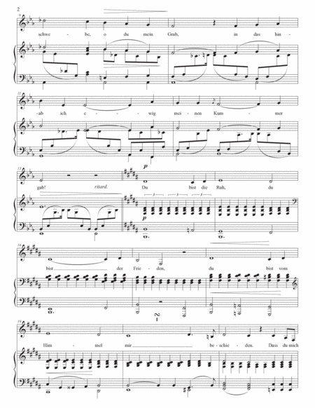 SCHUMANN: Widmung, Op. 25 no. 1 (transposed to E-flat major, D major, and D-flat major)