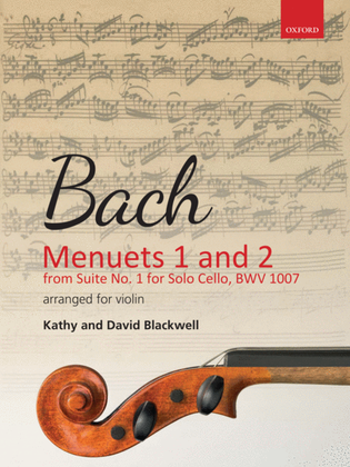 Book cover for Menuet 1 & 2 from Suite No. 1 (BWV 1007)
