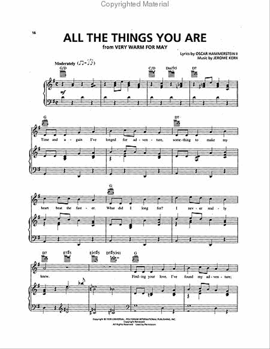 Standards Piano, Vocal, Guitar scores gallery preview page 3