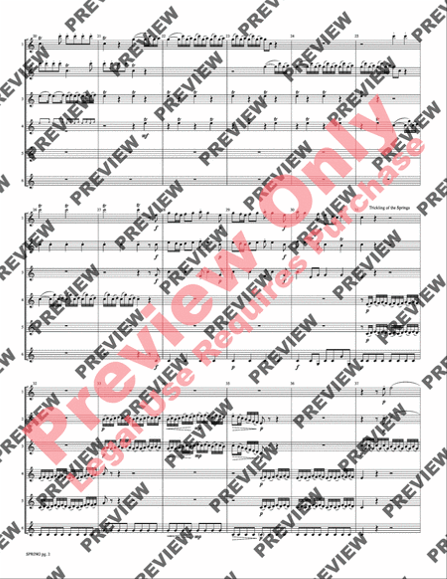 Spring from The Four Seasons Small Ensemble scores gallery preview page 4