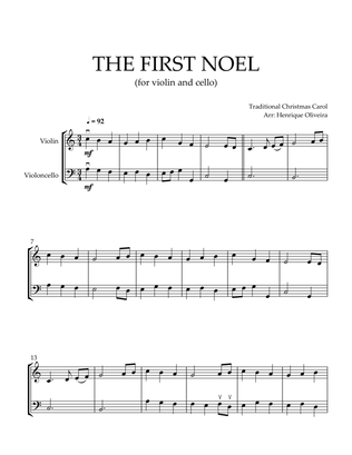 Book cover for The First Noel (Violin and Cello) - Beginner Level