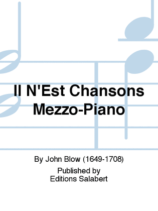 Il N'Est Chansons Mezzo-Piano