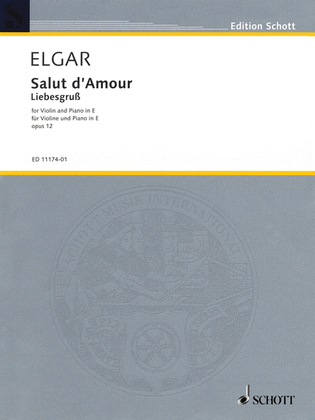 Book cover for Salut d'Amour in E Major, Op. 12, No. 3