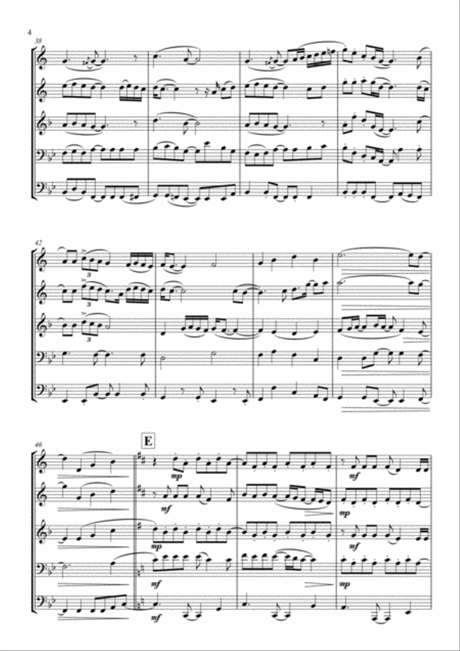 Listen To Your Heart Brass Ensemble scores gallery preview page 4
