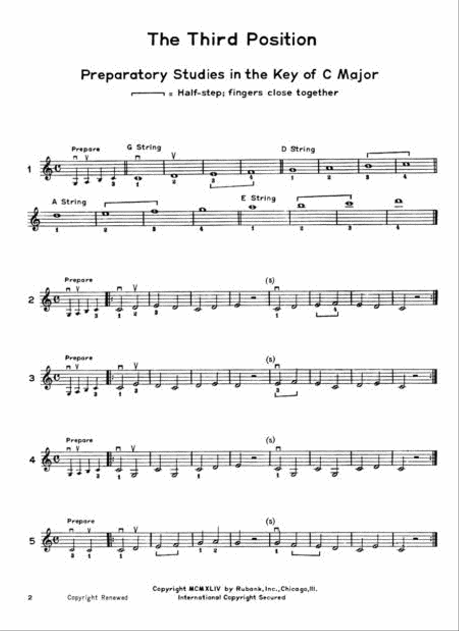 Introducing the shop positions for violin