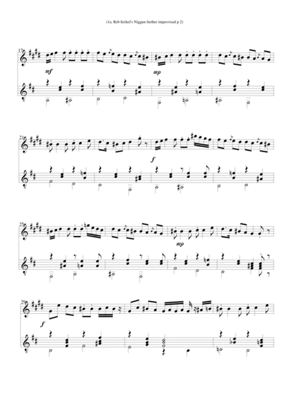 8 Jewish melodies for clarinet and guitar (complete set) image number null