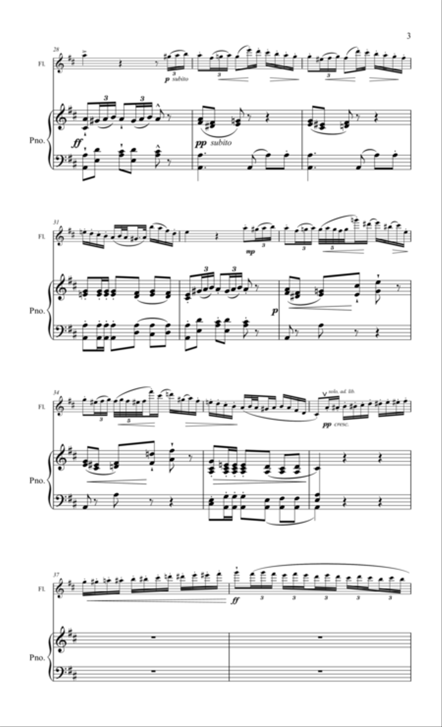 Boehm, Theobald Gran Polonesa for flute & piano Flute Solo scores gallery preview page 3