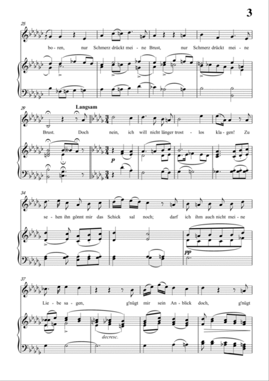 Schubert-Lambertine in bD for Vocal and Piano Voice scores gallery preview page 4