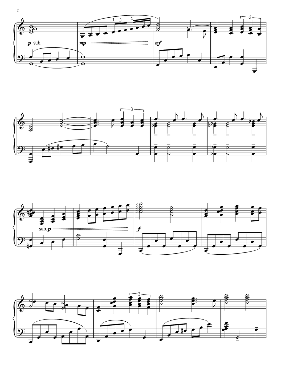 Born Free Piano Solo scores gallery preview page 2