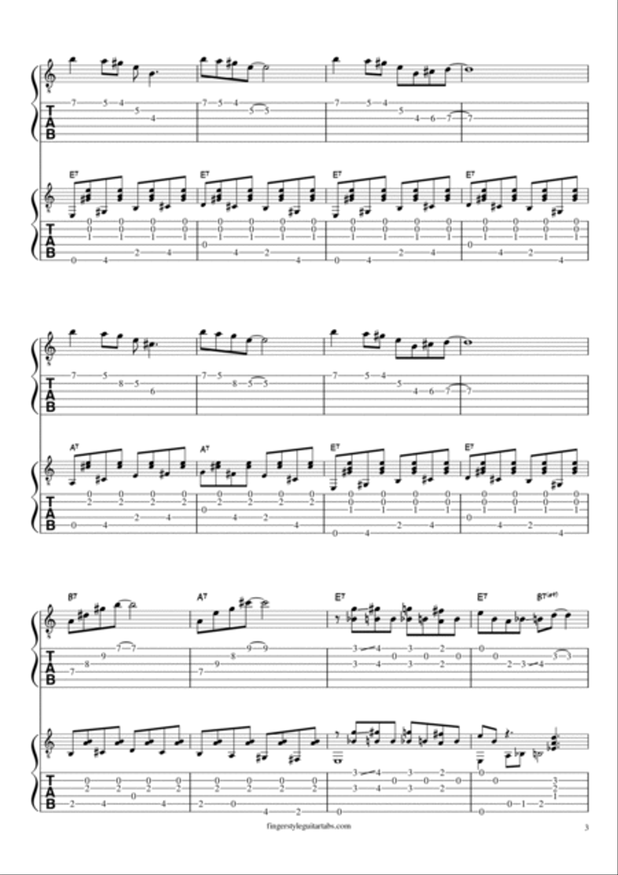 Fingerstyle Blues Duo inspired by GuitarNick Guitar Tab