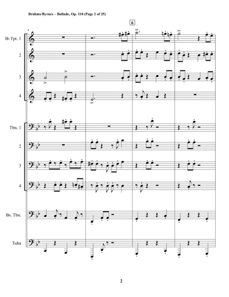 Ballade, Op. 118 (Brass Choir) image number null