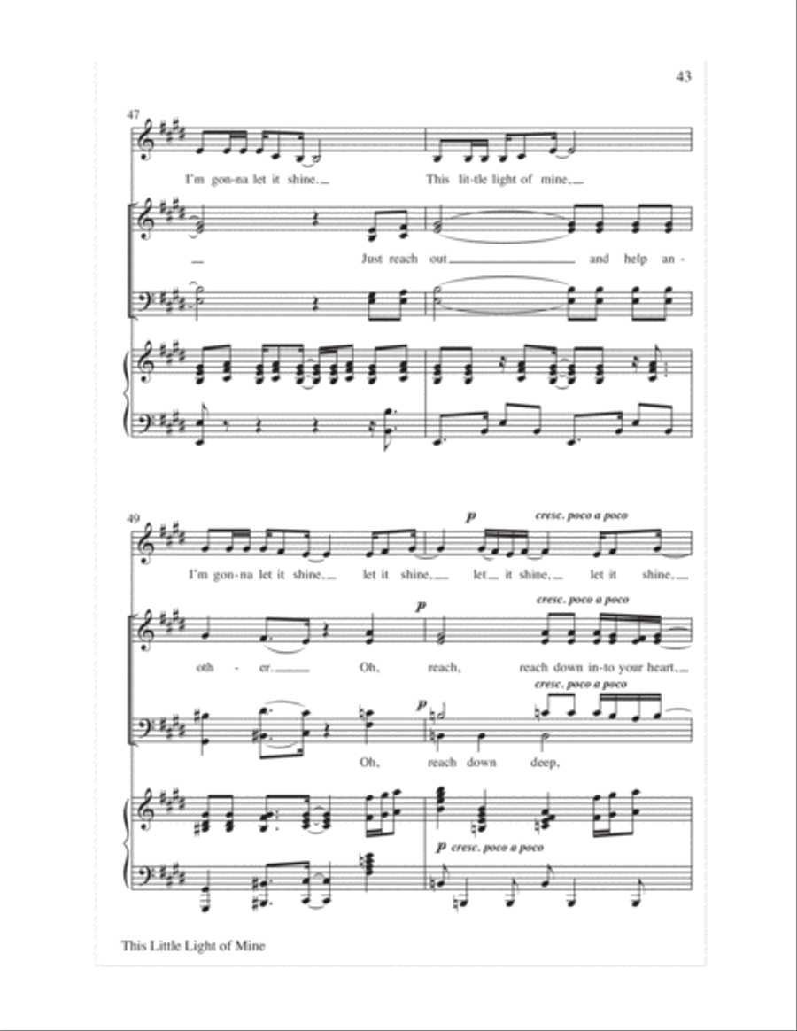 Let the Children Sing 4-Part scores gallery preview page 45