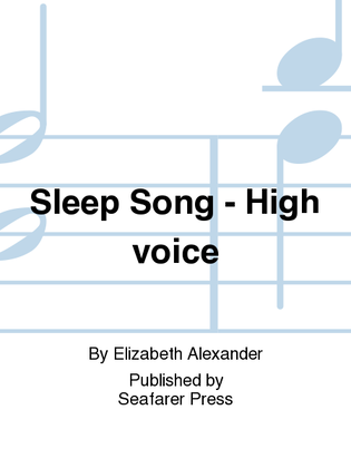 Sleep Song - High voice