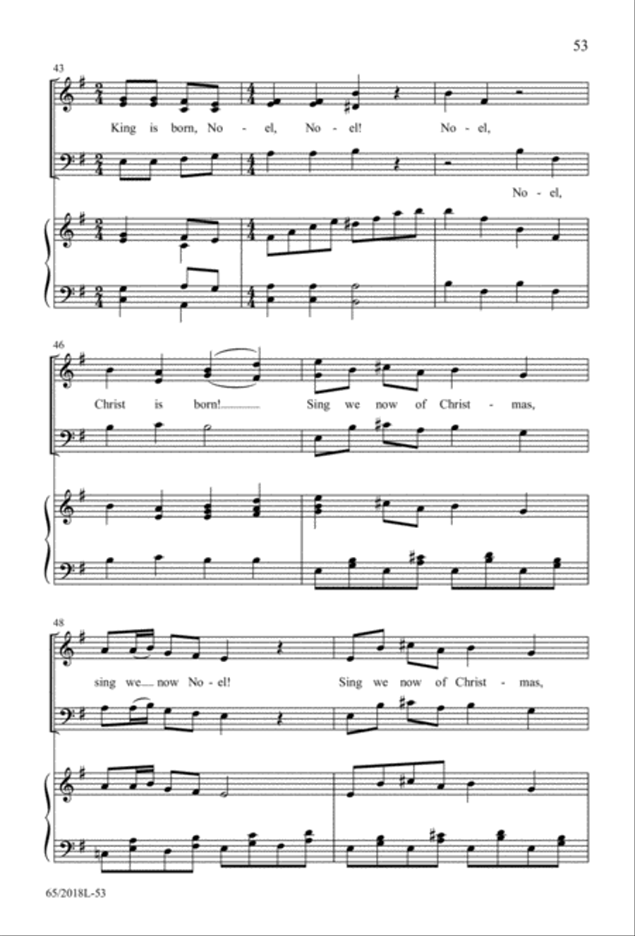 A Ceremony of Lessons and Carols 3-Part scores gallery preview page 54