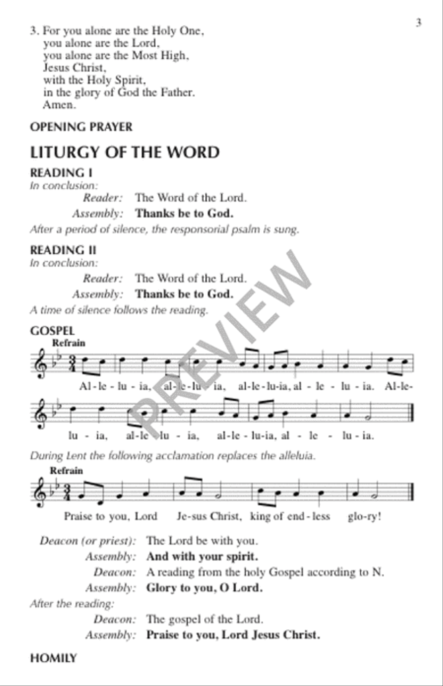 Mass of Creation - Assembly edition Unison Choir scores gallery preview page 4