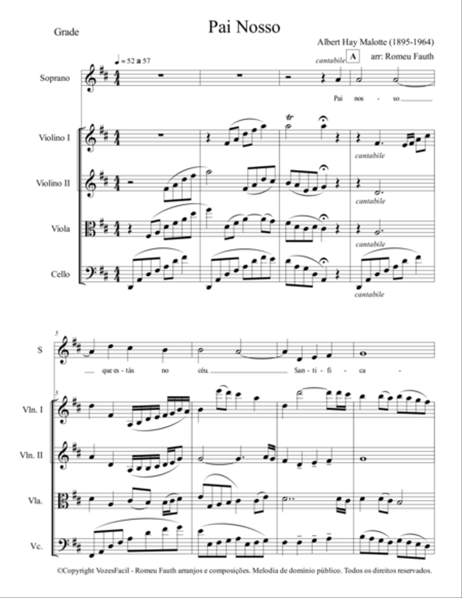 Pai Nosso Pai Nosso Chamber Orchestra scores gallery preview page 2