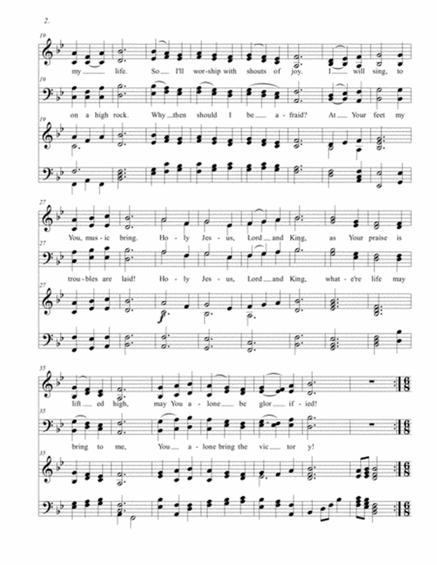You Alone (SATB) image number null