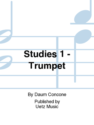Book cover for Studies 1 - Trumpet