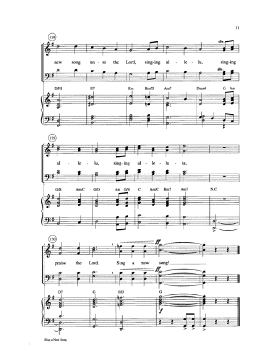 Sing a New Song 4-Part scores gallery preview page 11