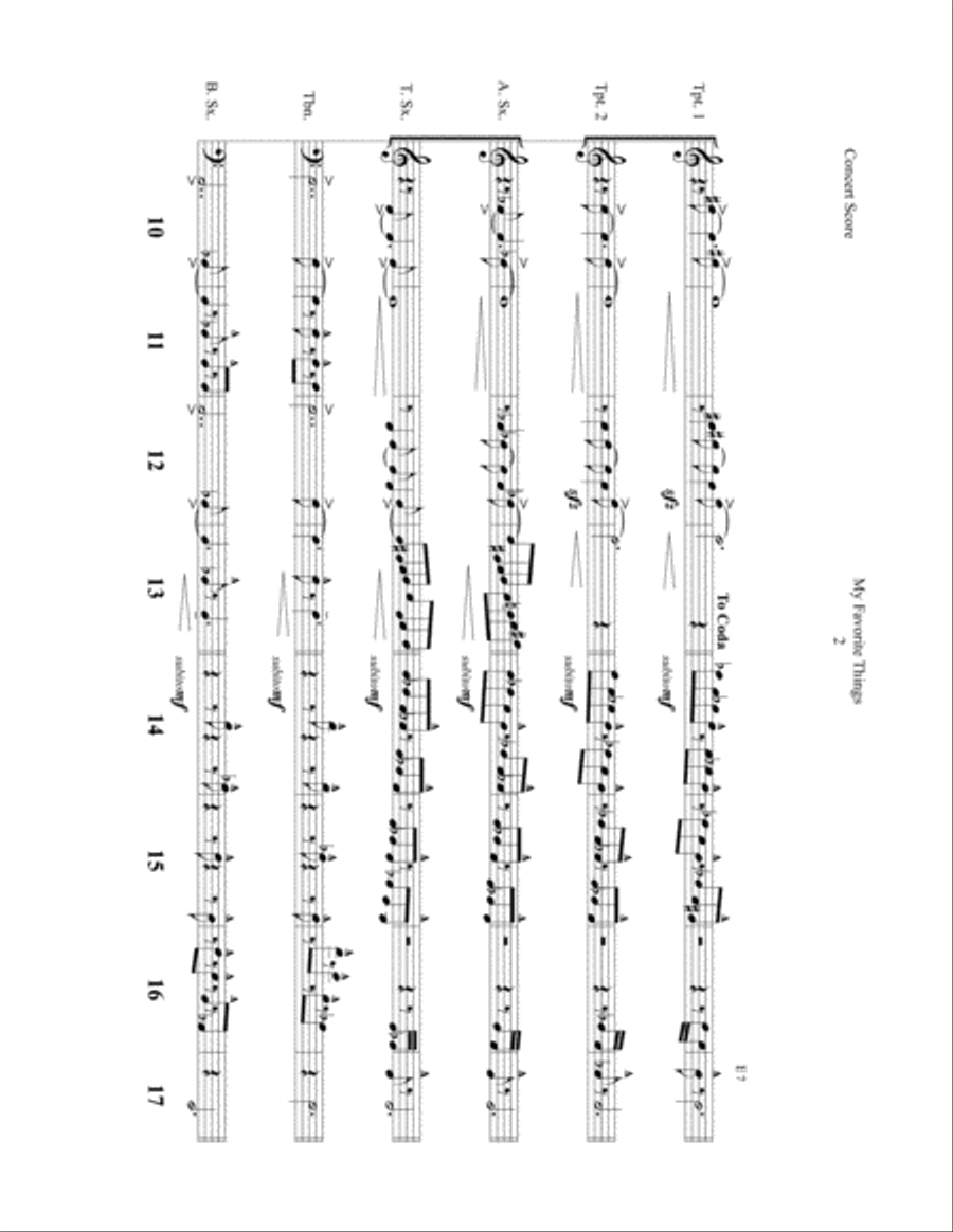 My Favorite Things My Favorite Things Tenor Saxophone scores gallery preview page 2