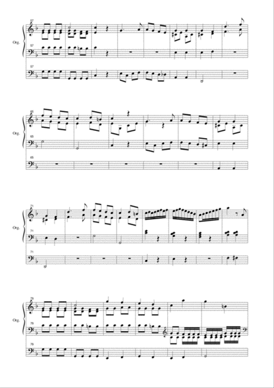 ALLELUJA Exsultate, jubilate (Mottetto K.165) - Arr- for Organ Organ Solo scores gallery preview page 4