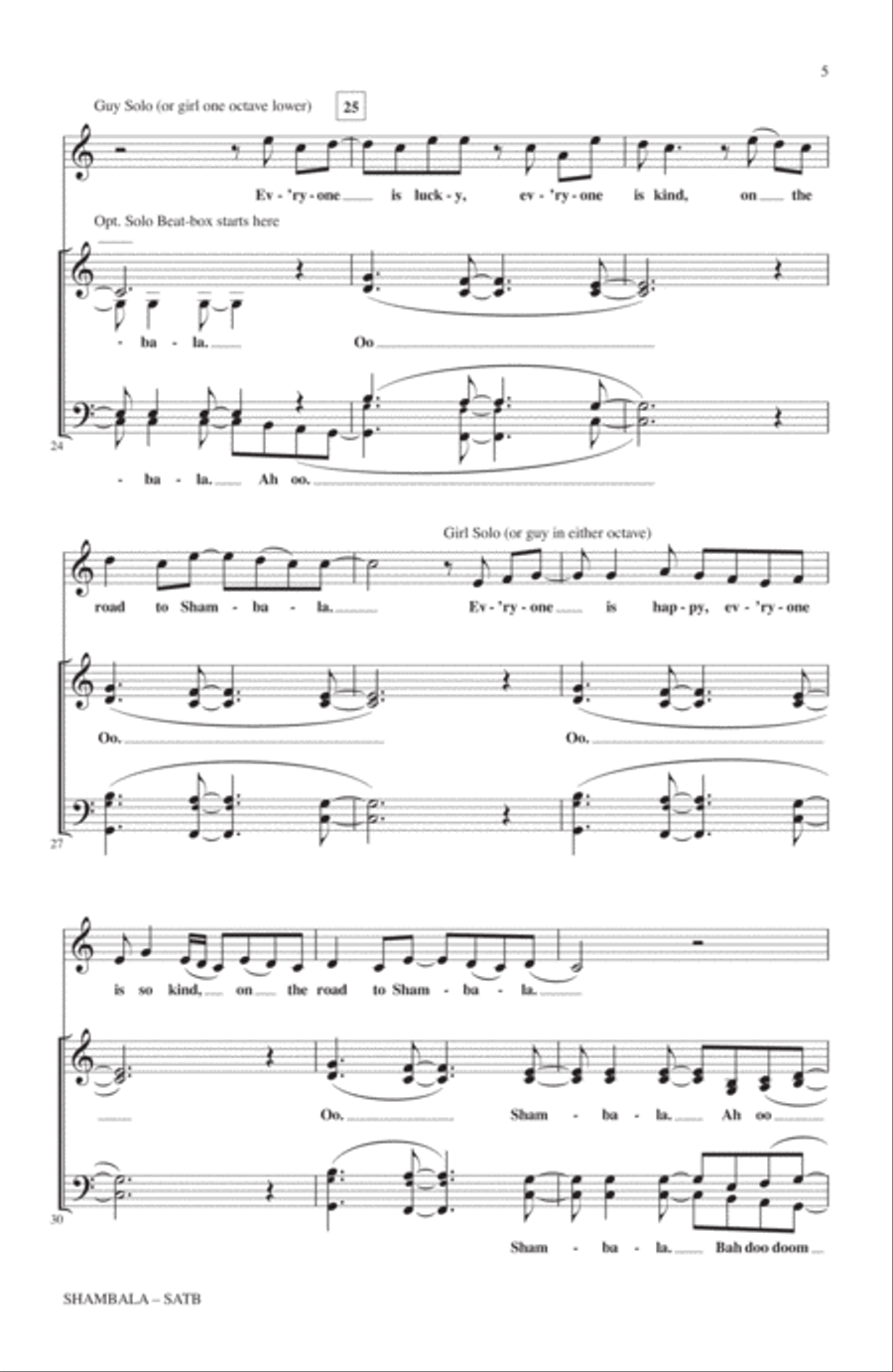Shambala 4-Part scores gallery preview page 4