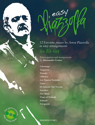 Book cover for Easy Piazzolla for Eb Sax