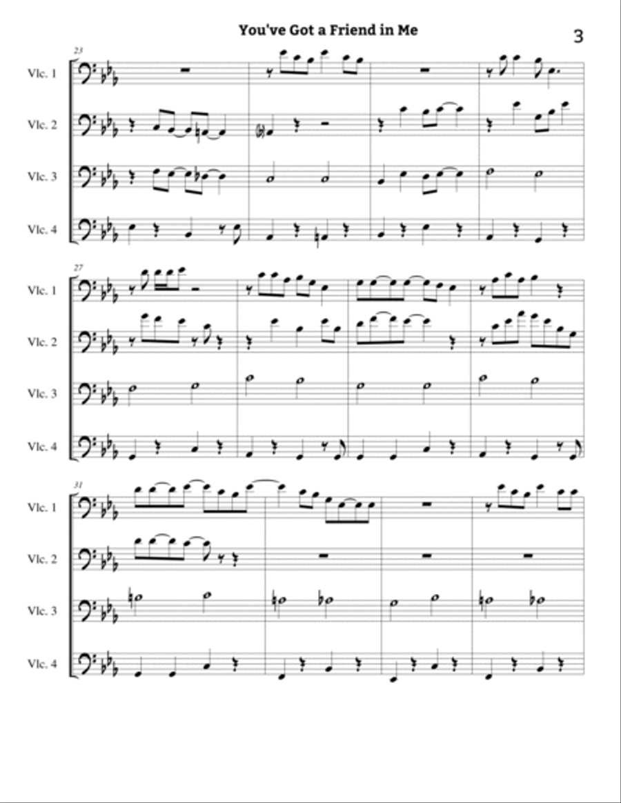 You've Got A Friend In Me Small Ensemble scores gallery preview page 3