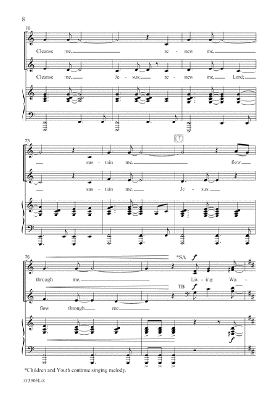 Living Water Living Water 4-Part scores gallery preview page 8