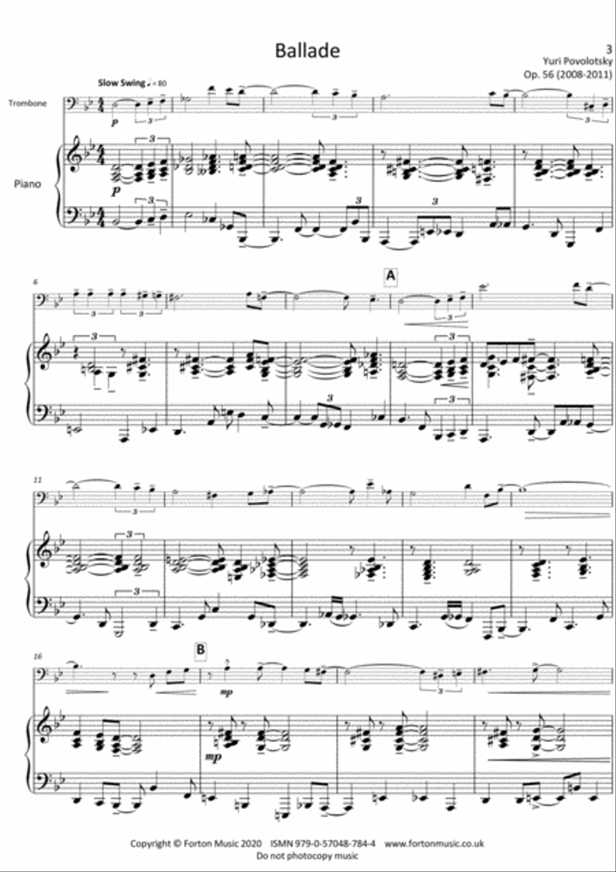Ballade Score and Part scores gallery preview page 3