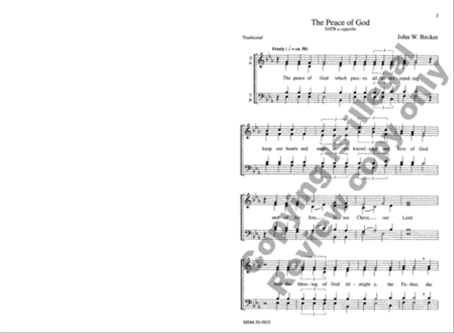 Six Choral Prayers Six Choral Prayers 4-Part scores gallery preview page 3