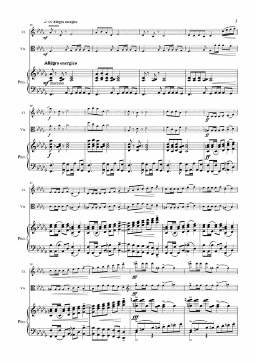 Tchaikovsky - Romance Op.5 - Clarinet Viola & Piano