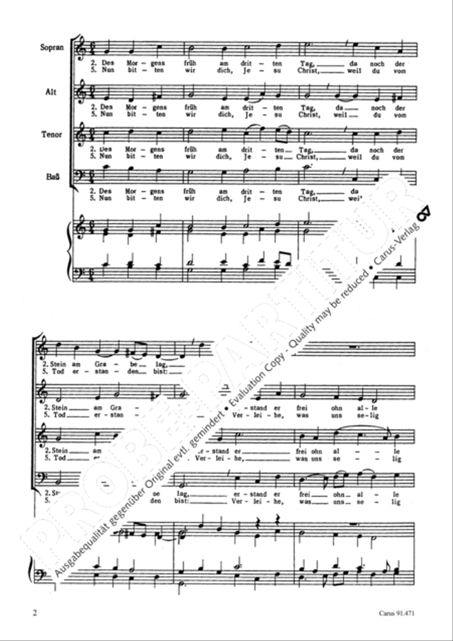 Gelobt sei Gott 4-Part scores gallery preview page 3