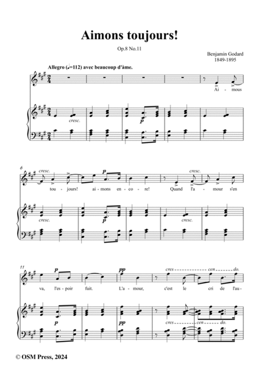 B. Godard-Aimons toujours!in A Major,Op.8 No.11