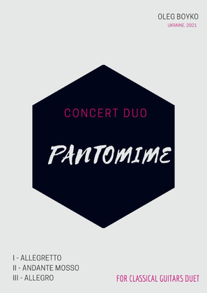 Book cover for Concert Duo "PANTOMIME"