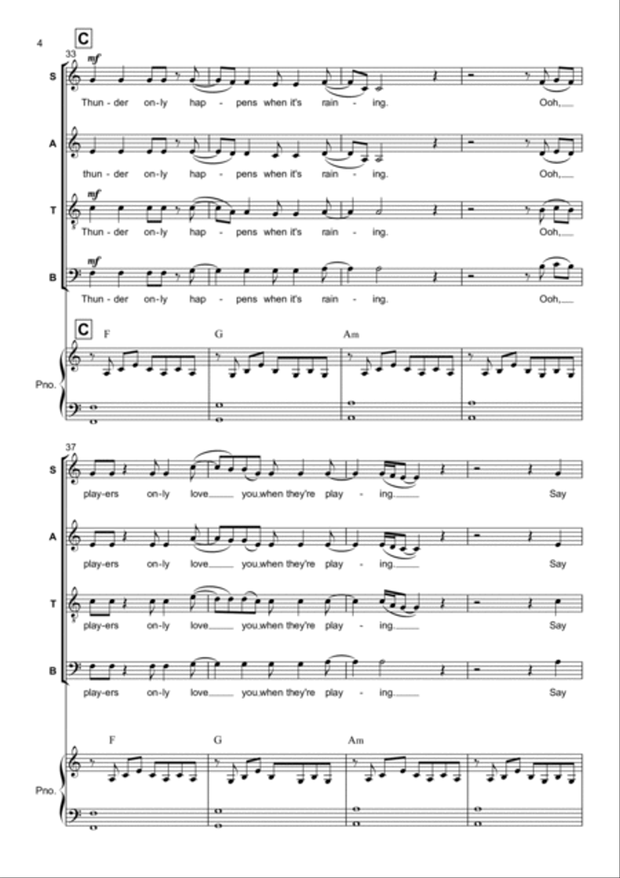 Dreams 4-Part scores gallery preview page 4