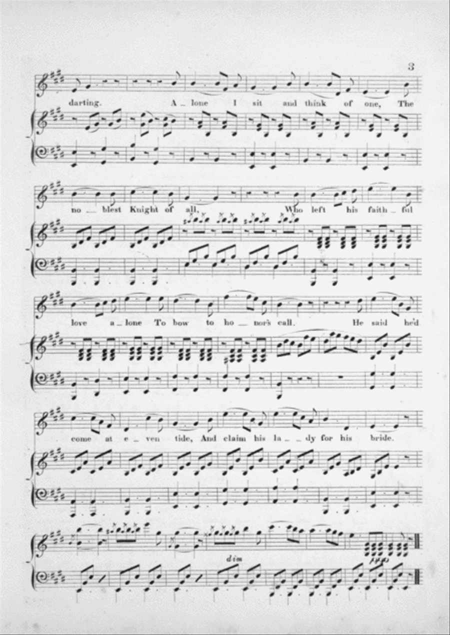 The Bridesmaid. A Romantic Ballad Voice scores gallery preview page 3