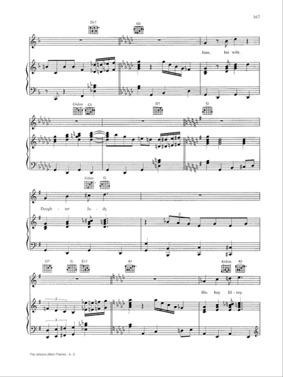 The Jetsons (Main Theme) The Jetsons (Main Theme) Piano, Vocal, Guitar scores gallery preview page 2