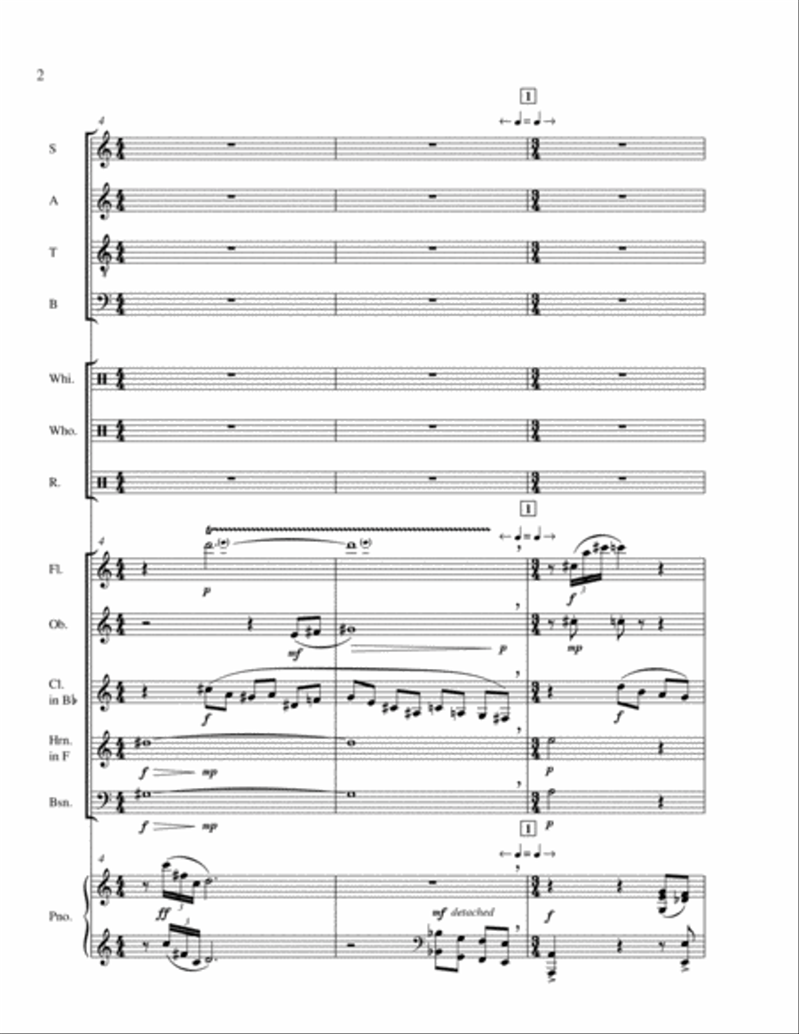 The Settling Years: 1. Comin' to Town Choir scores gallery preview page 2