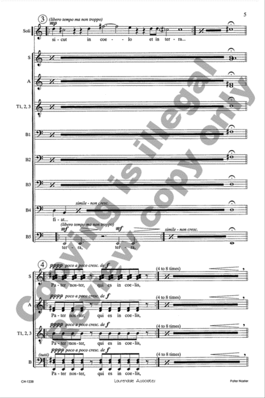 Pater Noster Pater Noster Divisi scores gallery preview page 5