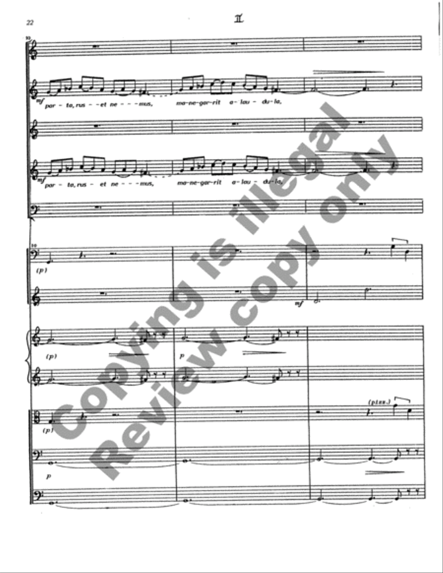 Cantata Rustica (Full/Choral Score) Choir scores gallery preview page 23